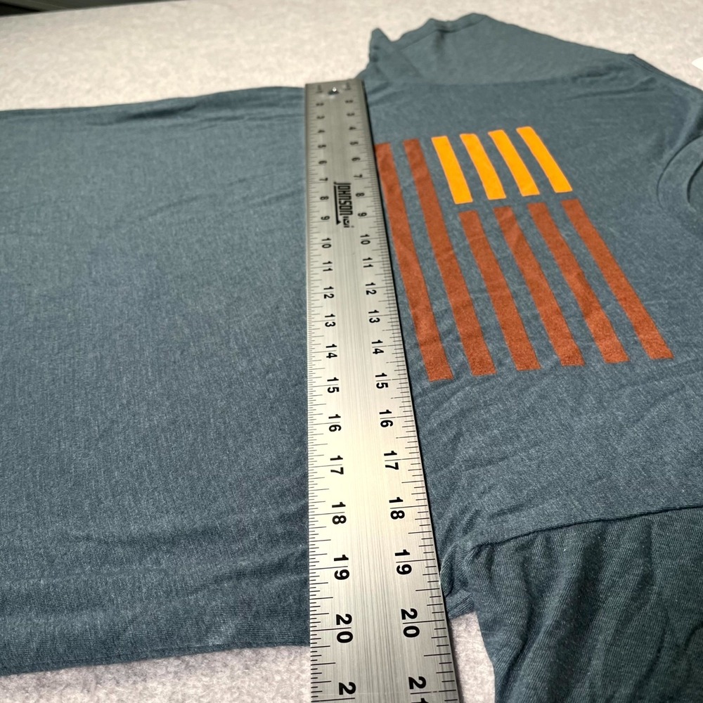 Next Level T Shirt Men Large Gray Cotton Crew Neck Tethrd Nation Hunting Graphic - Picture 3 of 6